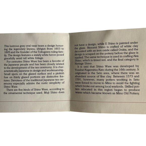 Vtg 1983 Franklin Porcelain Mini Vase Shino Ware Ieyasu Gray White Floral Japan - Picture 7 of 8